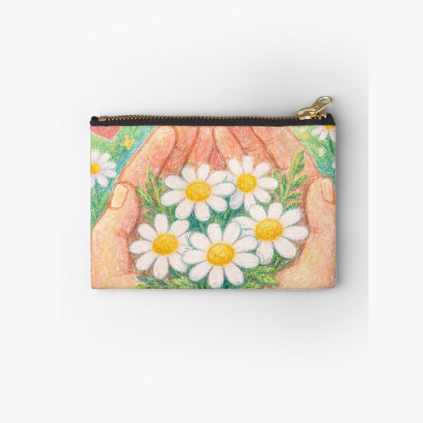 Item preview, Caring hands with chamomile flowers designed and sold by scicilysimonee.