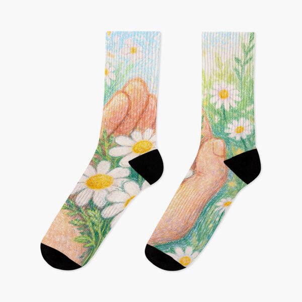 Item preview, Caring hands with chamomile flowers designed and sold by scicilysimonee.