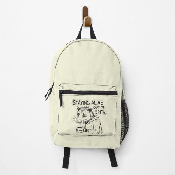 Item preview, Staying Alive Out Of Spite Opossum Drinking Coffee designed and sold by Dariusz.K.