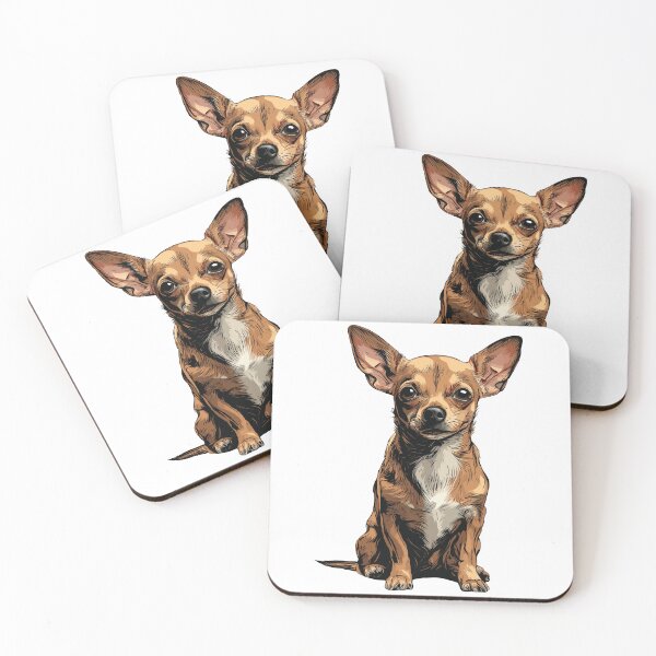 Item preview, Red Chihuahua Dog Illustration designed and sold by whyitsme.