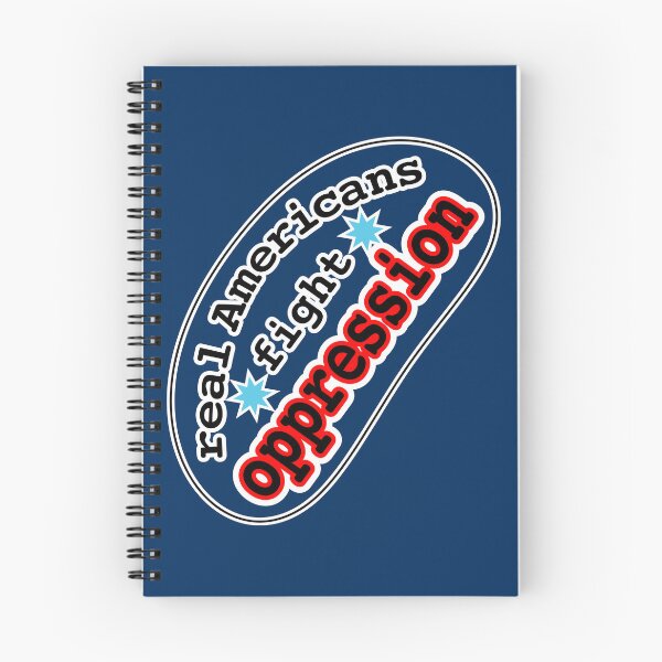 Item preview, Real Americans fight oppression, blue background designed and sold by mntimg.