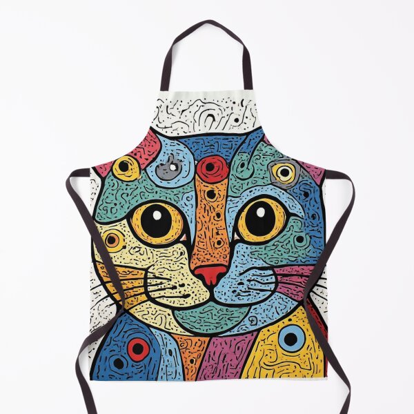 Item preview, Smiling Cat. Super Colorful designed and sold by Lucy Goosy Art.