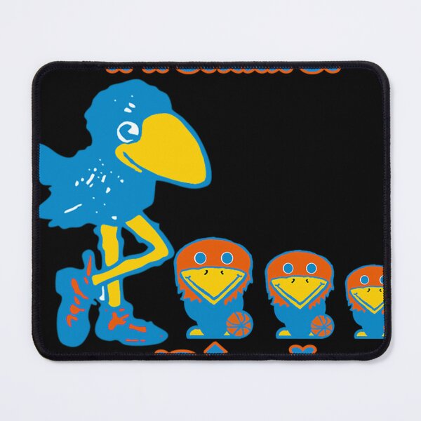 Item preview,  Ku Jayhawks Basketball Circus Font 1912 Mascot Mama Bird With Baby Jays designed and sold by RyanxFootball.