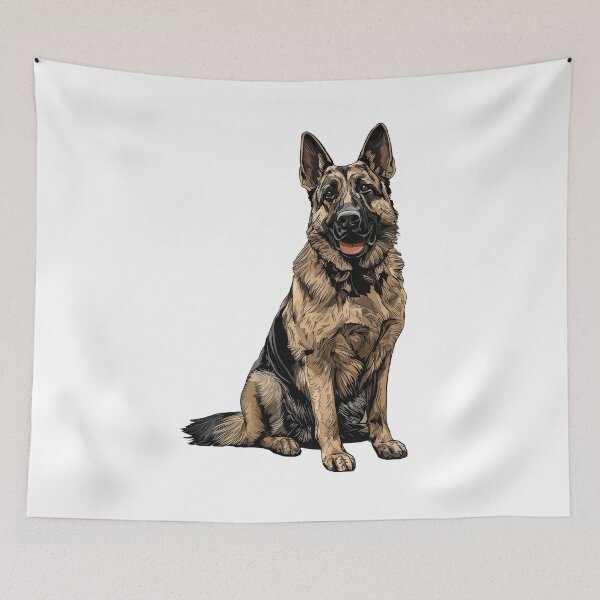 Item preview, German Shepherd Dog Illustration designed and sold by whyitsme.