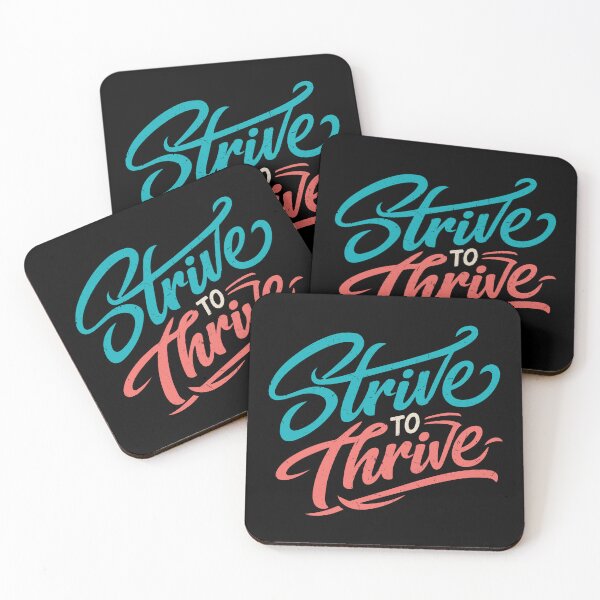Item preview, Strive to Thrive – Motivation & Growth Mindset Quote designed and sold by Verse & Vibes.