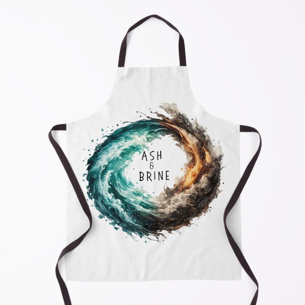 Item preview, Ash and Brine - Fire & Ocean Coastal Lifestyle Logo Tee designed and sold by Where Ash Meets Brine.