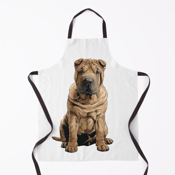 Item preview, Brown Shar pei Dog Illustration designed and sold by whyitsme.