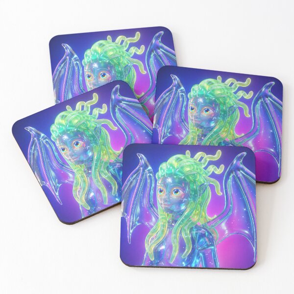 Item preview, Glass Fairy Dragon Girl with Bat Wings designed and sold by maboroshilab.