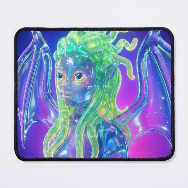 Item preview, Glass Fairy Dragon Girl with Bat Wings designed and sold by maboroshilab.
