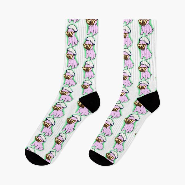 Item preview, Pink Pug Puppy Green Glow Pixel Art designed and sold by PopDigital.