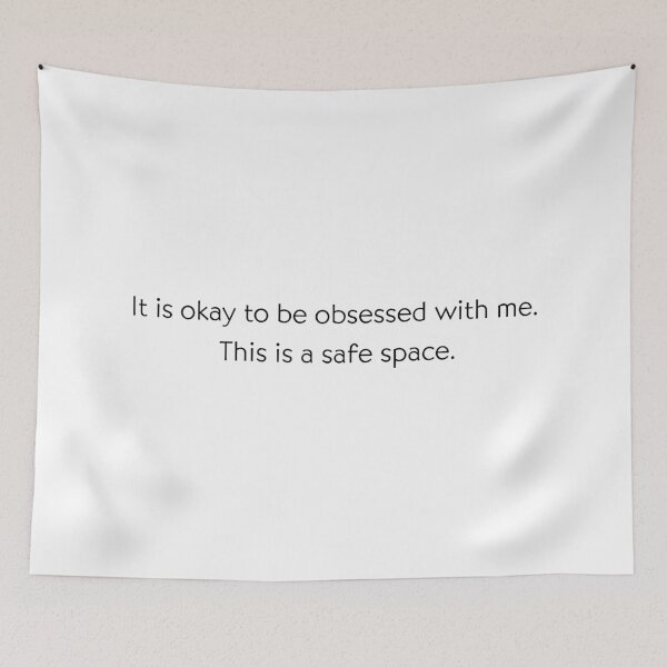 Item preview, It Is Okay to Be Obsessed With Me – Dark Funny Quote Art designed and sold by GraveyardGlam.