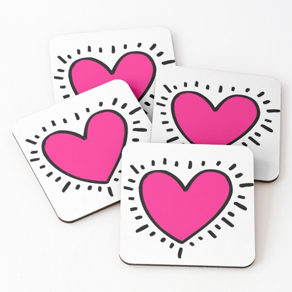 Item preview, Pink heart with rays designed and sold by spdln.