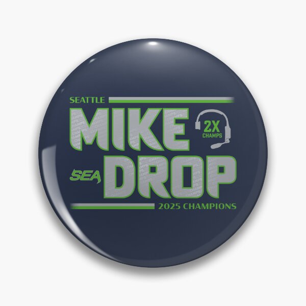 Item preview, MIKE DROP - Seattle - 2025 Champions (on Navy) designed and sold by GX3-Creative.