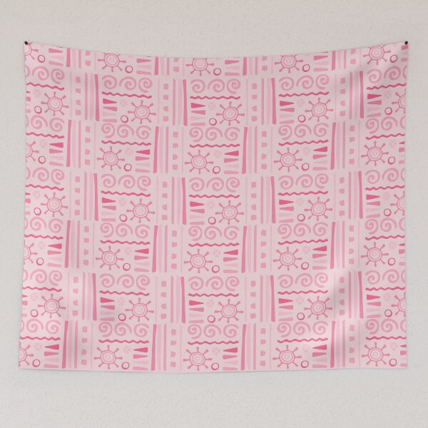 Item preview, Premium Pink Tiki Print - Ethnic Polynesian Tribal  - Best Gifts For Mom designed and sold by RoyalStarsPatts.