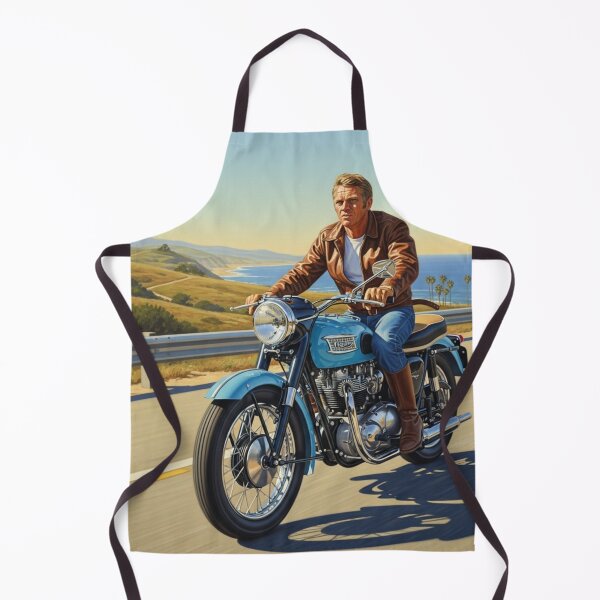 Item preview, Steve McQueen - Coastal Run: Vintage Blue Cruiser Art designed and sold by Art's Diner.