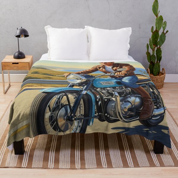 Item preview, Steve McQueen - Coastal Run: Vintage Blue Cruiser Art designed and sold by Art's Diner.