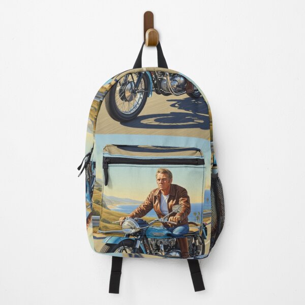 Item preview, Steve McQueen - Coastal Run: Vintage Blue Cruiser Art designed and sold by Art's Diner.