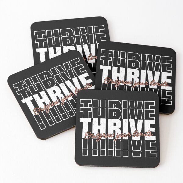 Item preview, Thrive. Outgrow Your Limits – Growth & Mindset Inspirational Quote designed and sold by Verse & Vibes.