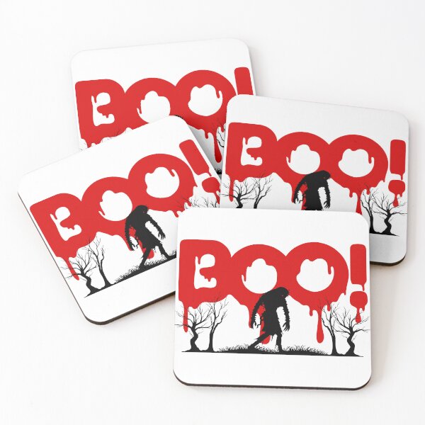 Item preview, Boo Horror Typography Spooky Art designed and sold by GraveyardGlam.