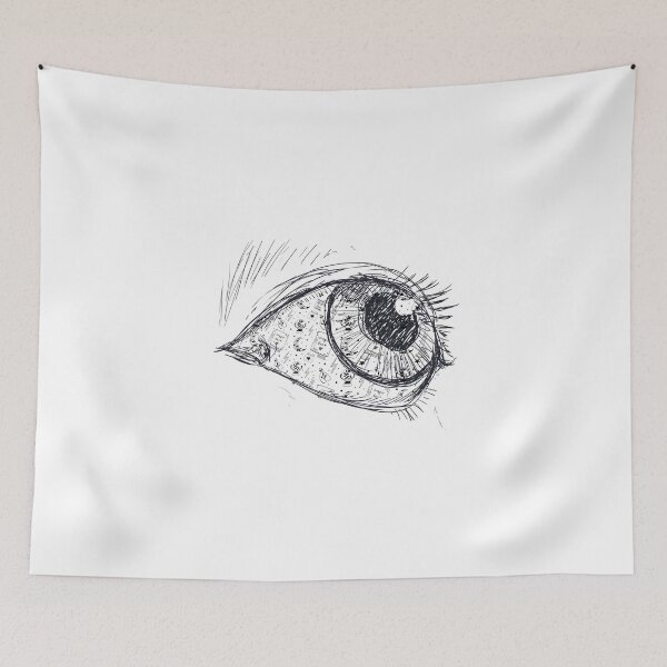Item preview, Minimal Gothic Eye Line Art designed and sold by GraveyardGlam.