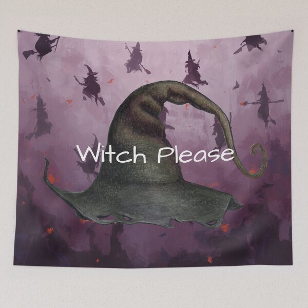 Item preview, Witch Please Funny Witch Hat designed and sold by GraveyardGlam.