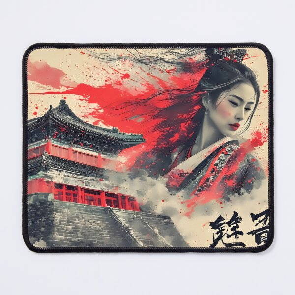 Item preview, Temple of Silence Geisha Japanese Ink Art designed and sold by Neer arts.