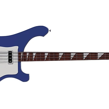 Artwork thumbnail, Blue Rickenbacker Bass by Steve Stones