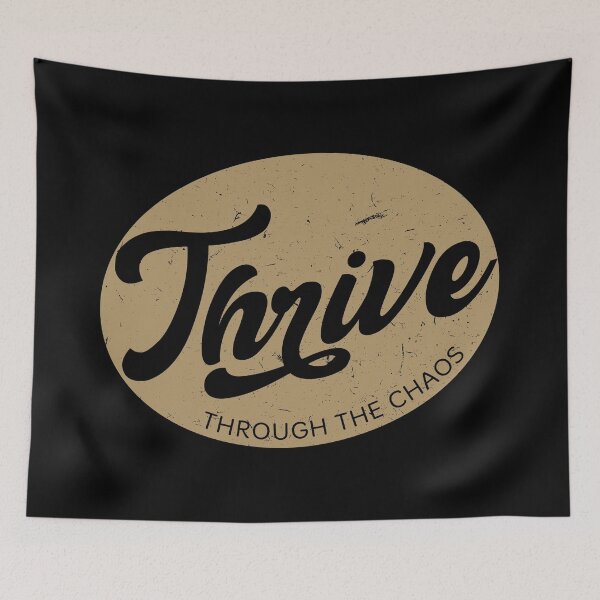 Item preview, Thrive Through the Chaos – Resilience & Growth Quote designed and sold by Verse & Vibes.