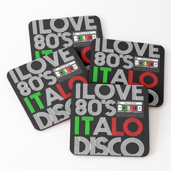 Item preview,  I Love 80' Italo Disco Black designed and sold by Devenyi.