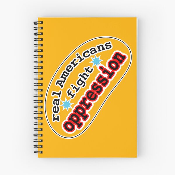 Item preview, Real Americans fight oppression, orange background designed and sold by mntimg.