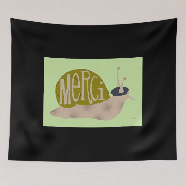 Item preview, Merci Cute Snail In Beret designed and sold by ubsuqltc46.