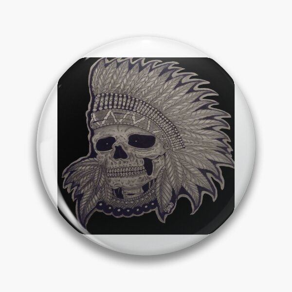Item preview, Indian skull designed and sold by pksart1.