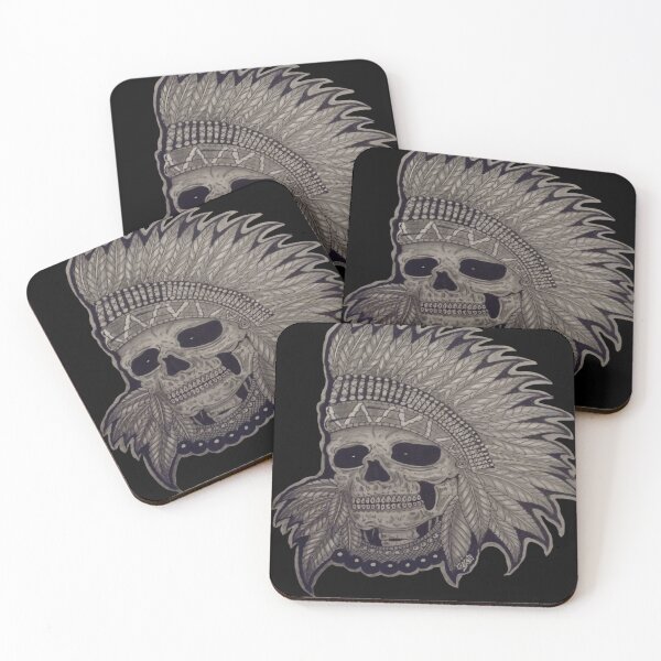 Item preview, Indian skull designed and sold by pksart1.