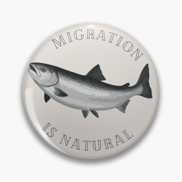 Item preview, Migration is Natural - Salmon  designed and sold by LeahsArtnCraft.