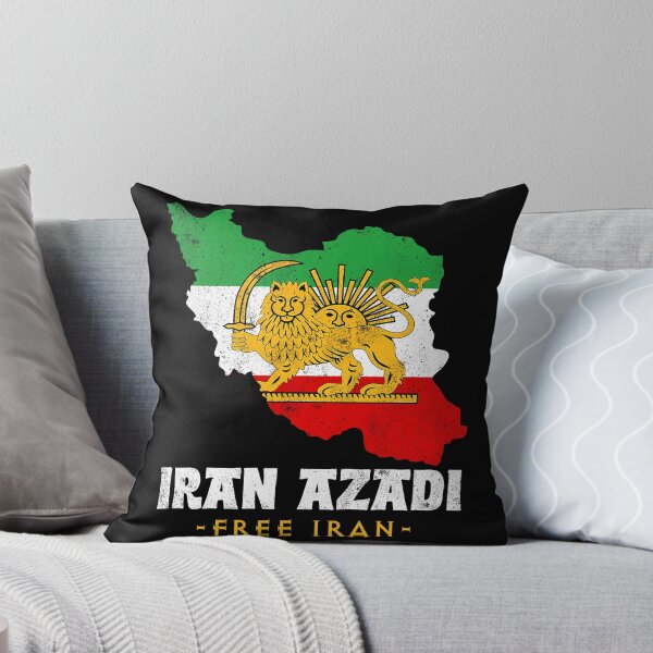 Item preview, IRAN AZADI Iran Flag Map Lion Sun Sword Free Iran Revolution designed and sold by bentonruiz.