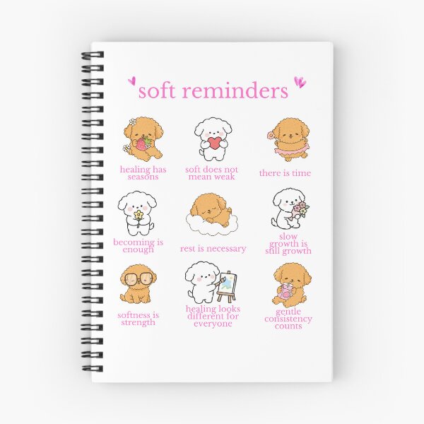 Item preview, Soft Reminders Love Kindness Positive Affirmations Mental Health  designed and sold by GentleBecoming.