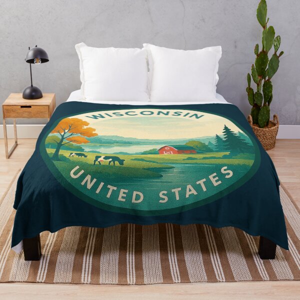 Item preview, Wisconsin USA Vintage Travel designed and sold by Thistle-TShop.
