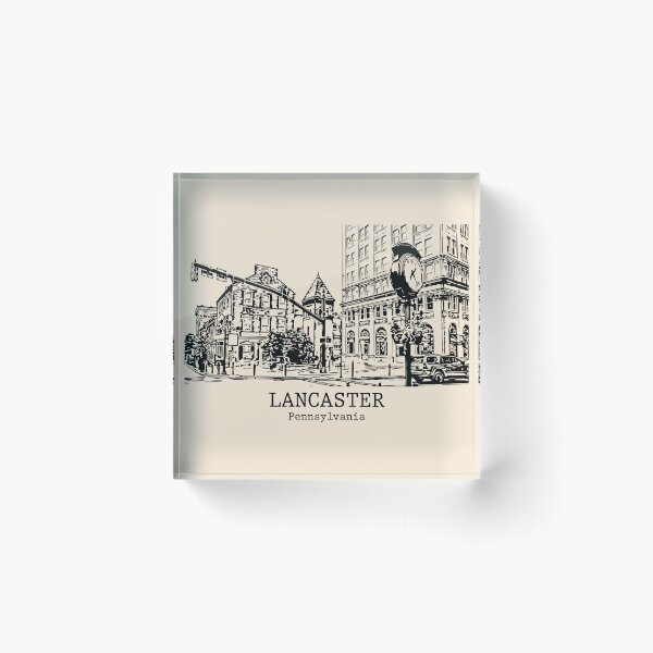 Artikelvorschau, Lancaster - Pennsylvania entworfen und verkauft von Lakeric Cityscapes.