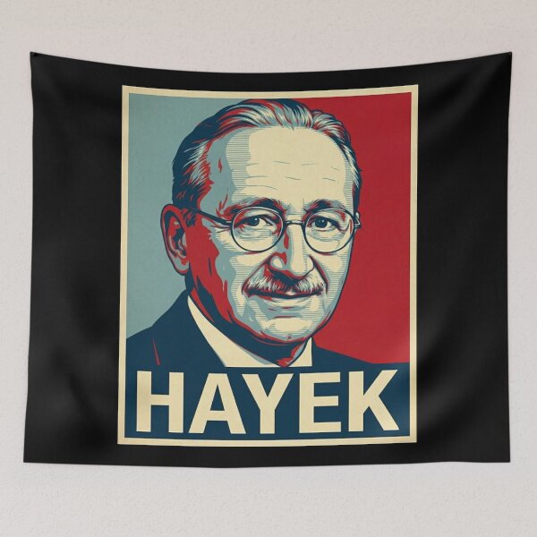 Item preview, Friedrich Hayek  Hope Style Retro Poster Art designed and sold by Anya Byron.