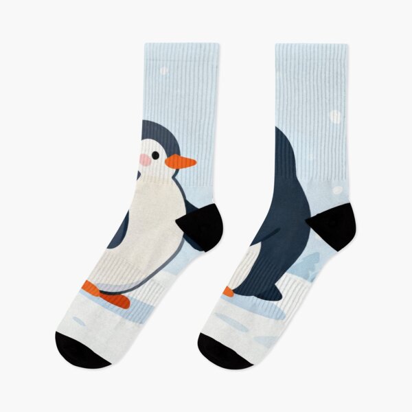 Item preview, Penguin Love – Cute Cartoon Penguins Holding Flippers designed and sold by Cristhian Almanza.