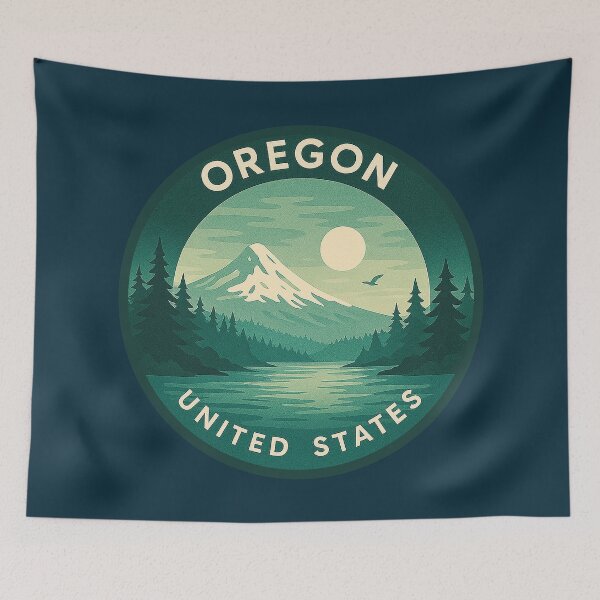 Item preview, Oregon USA Vintage Travel  designed and sold by Thistle-TShop.