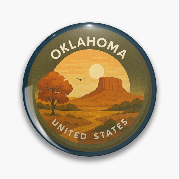 Item preview, Oklahoma USA Vintage Travel  designed and sold by Thistle-TShop.