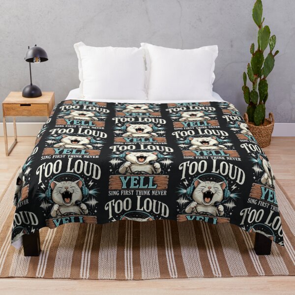 Item preview, Too Loud Yell – Funny Singing Cat Energy designed and sold by Taans-Creation.