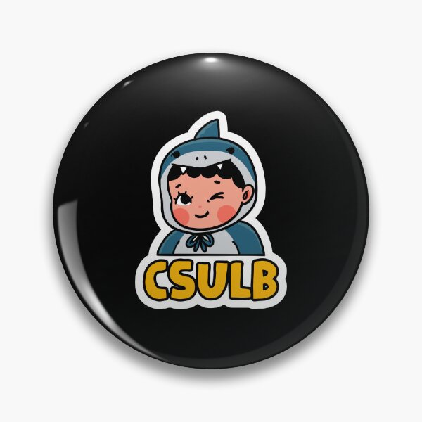Item preview, CSULB Long Beach State Shark Kawaii Chibi Mascot designed and sold by patrdse.