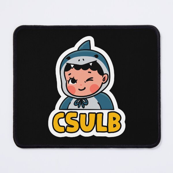 Item preview, CSULB Long Beach State Shark Kawaii Chibi Mascot designed and sold by patrdse.
