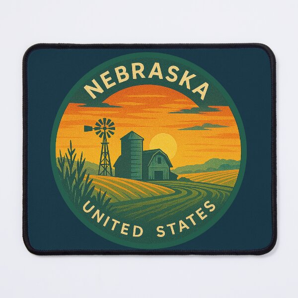 Item preview, Nebraska USA Vintage Travel designed and sold by Thistle-TShop.