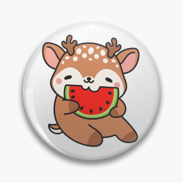 Item preview, Cute Deer with Watermelon Sticker Pack  designed and sold by AnimaliaStar.