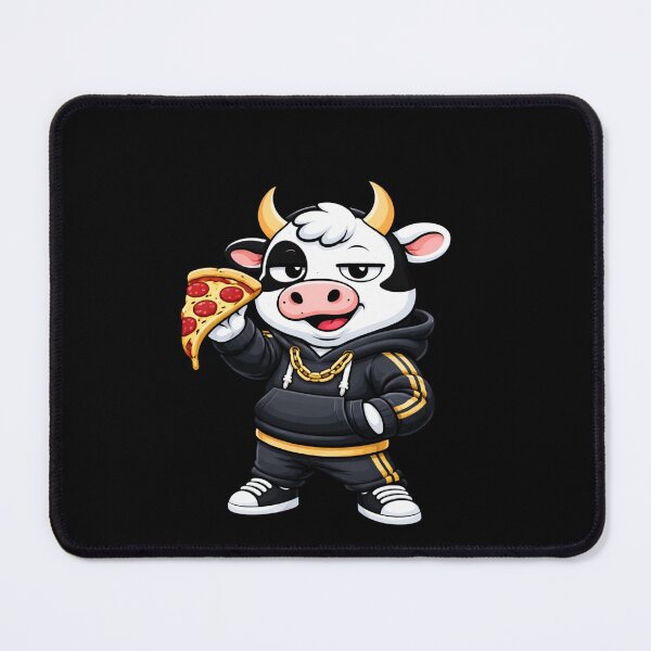 Item preview, Boss Foodie Cow – Confident Mascot Cartoon | Streetwear Design designed and sold by ColorSplash123.