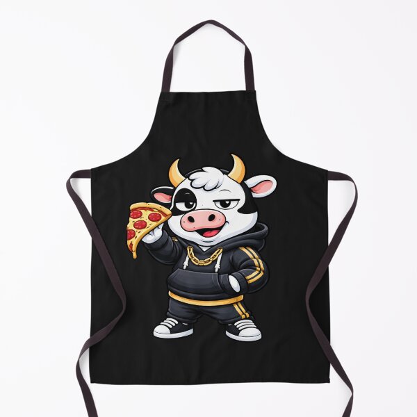 Item preview, Boss Foodie Cow – Confident Mascot Cartoon | Streetwear Design designed and sold by ColorSplash123.