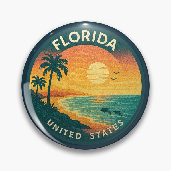 Item preview, Florida USA Vintage Travel  designed and sold by Thistle-TShop.